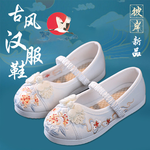 老北京儿童布鞋古风女童绣花鞋中国风软底古装女宝宝汉服鞋子夏季