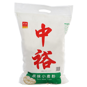 中裕面粉原味小麦粉5kg 中筋粉包子馒头水饺饼通用家用山东省包装