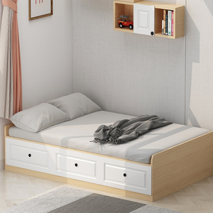 榻榻米床1.5m现代简约多功能高箱储物床1.2m单人床双人床带抽屉床