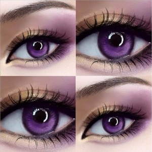 cos美瞳紫蓝色动漫瞳卡通大直径14.5半年抛女血轮眼混血欧美sk