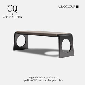 轻奢不锈钢餐椅长条凳设计师别墅长凳茶室茶桌椅组合金属凳定制