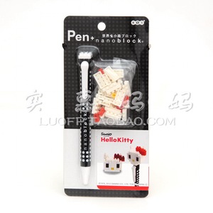 现货 日本制 nanoblock 米菲 轻松熊 Hello Kitty 积木笔 圆珠笔