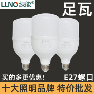 绿能led球泡灯家用超亮节能e27螺口光源单灯led灯条小灯泡18W28W