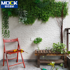 白色文化石仿古砖别墅外墙瓷砖阳台庭院复古室外墙面300x600墙砖