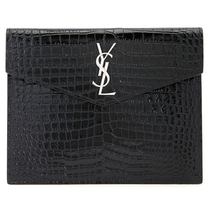 saint laurent paris/ysl/slp圣罗兰 银标鳄纹小牛皮手拿包565733