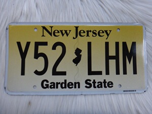 美国外国汽车牌照新泽西州new jersey道具室内装饰牧马人y52lhm