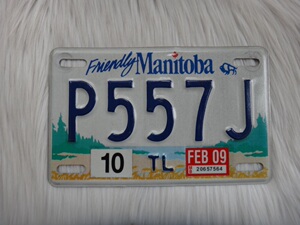 加拿大摩托车牌照canada国外manitoba曼尼托巴省室内装饰p557j