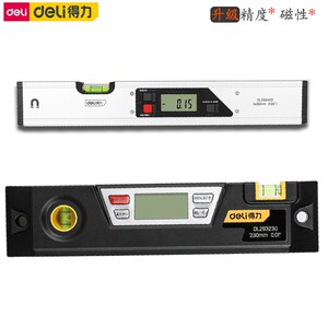 deli得力工具数显鱼雷式水平尺dl293230 dl293600