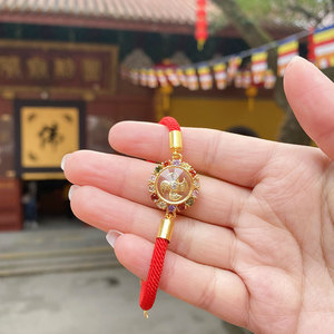 杭州灵隐寺转运护身符女红绳手链绳破太岁化太岁民族招财时来运转