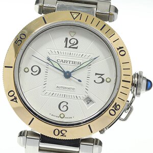 日本直邮二手正品真品cartier卡地亚pasha帕莎18k金自动机械男表