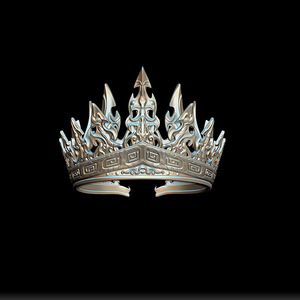 3d树脂日韩复古国王皇冠男子王子王冠选美女生颁奖派对头冠发饰