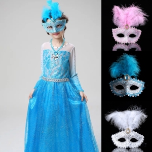 卡通面具儿童公主