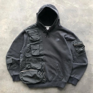 nk remake 手工diy 工装机能 重制马甲 ins博主 连帽卫衣 男女