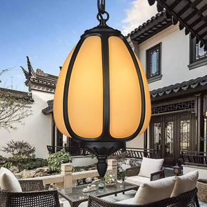 南瓜灯吊灯户外凉亭子防水古建中式庭院过道室外凉亭阳光房屋檐灯