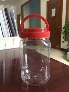 850ml芝麻核桃粉 薏米粉透明手提塑料瓶 PET食品罐(K36)
