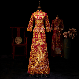 结婚古装礼服新娘修身