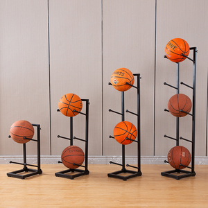 篮球收纳架家用球架排球羽毛球拍儿童篮球架筐健身器材整理置物架