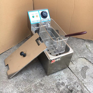 商用单缸小炸炉电炸锅炸土豆薯条机可家用炸丸子机小容量