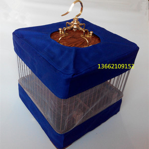 鸟笼罩鸟笼用品方形罩布鹦鹉笼布遮光笼布笼罩网纱笼衣鸟笼衣