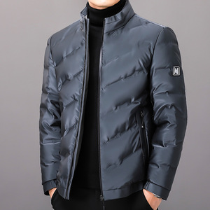 木三福男装旗舰店官方kikc利鲨bsija缤慕羽绒服立领短款保暖休闲