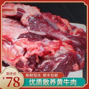 牛腩肉新鲜整块2斤原切无注水即现杀屠宰即安徽黄牛肉生鲜牛腱食