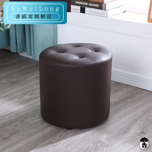 洛诗妍旗舰店天猫圆柱凳子墩滑大人圆凳可爱结实软包阳台圆形客厅