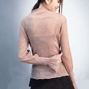 纱衣服女薄网纱透明衣服女夏装沙衣服女薄配喇叭裤的上衣配裙子的