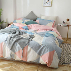 艾薇全棉被套双人拼接被罩纯棉被套单件简爱200*230cm