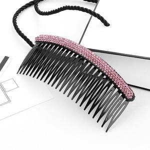 大号水钻发梳压前发头梳发饰头饰刘海梳盘发器发箍发簪插梳发前夹