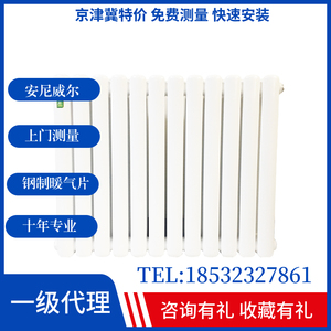 安尼威尔钢制暖气片钢管柱散热器钢两柱散热器低碳钢中心距50cm