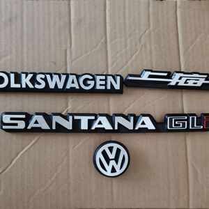 大众桑塔纳老款普桑 桑旅 99新秀前中网车标 后标 字母标尾标配件