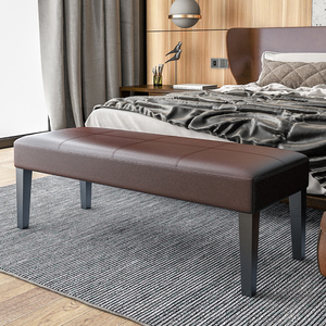 床脚凳 床尾櫈床踏尾凳子卧室奢华欧式轻奢床前尾榻床边长凳简约