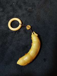 汇雅斋纯手工精工雕刻打磨满钉老竹根四季平安豆文玩手把件