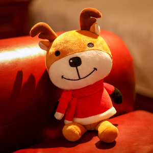 圣诞节儿童小礼物布偶娃娃可爱公仔雪人麋鹿玩偶幼儿园女毛绒玩具