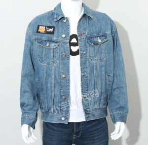 lee春秋正品男装青年牛仔夹克漫威系列印花情侣外套 l326143hh9ct