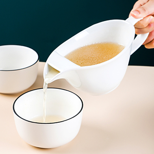 滤油神器 厨房油汤分离器陶瓷隔油器家用月子喝汤过滤油壶去油碗