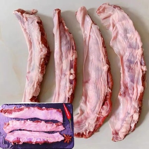 新鲜冷冻猪油边肉 护心肉 猪边肋肉 东北大油边20斤 烧烤饭店食材