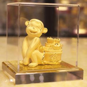 金如意摆件周大福
