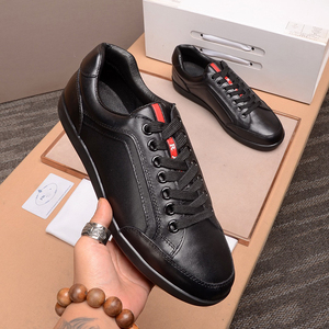 欧洲站奢侈品外贸p家大牌休闲男鞋子酷奇高端牛皮透气运动板鞋男