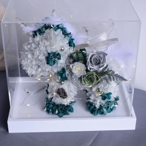 永生花独角兽礼盒送女朋友闺蜜野兽派玫瑰花束摆件老婆圣诞节礼物