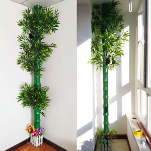 柱子包裹装饰包下水道管子的遮挡消防管道美化阳台暖气管仿真植物