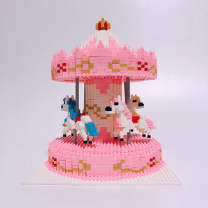 0019人付款淘宝乐高旋转木马