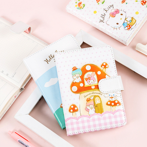 萌贝希广博三丽鸥a6皮面本可爱卡通美乐蒂手账本女学生hello kitty