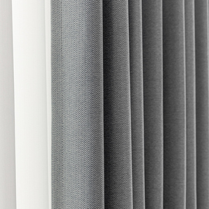 2022年新款日式简约现代轻奢全遮光窗帘北欧客厅飘窗卧室灰色定制