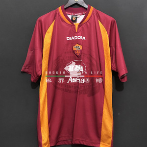球衣1997/1998罗马俱乐部 意甲经典足球队服diadora迪亚多纳托蒂