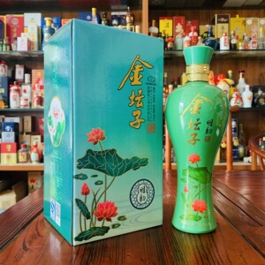 【样品老酒特价清仓】2017年金坛子荷花酒42度450ml纯粮食酿造酒
