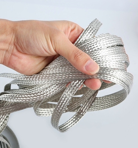 铜编织带镀锡铜防波套管屏蔽网带接地线软铜绞线软连接导电带扁线