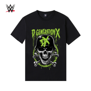 wwe美式潮牌2021夏季新款dx组合短袖印花t恤纯棉宽松休闲体恤衫