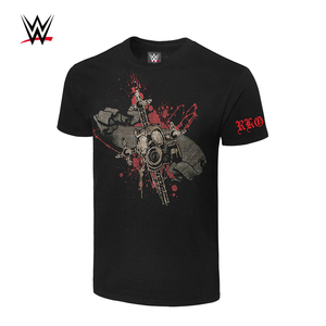 wwe2022夏季新款欧美兰迪奥顿字母印花短袖t恤男女同款