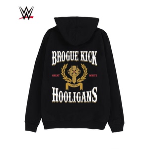 wwe潮牌2021新款希莫斯系列连帽宽松刺绣印花套头卫衣男